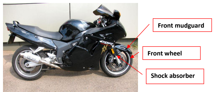 Recognise the main motorcycle components