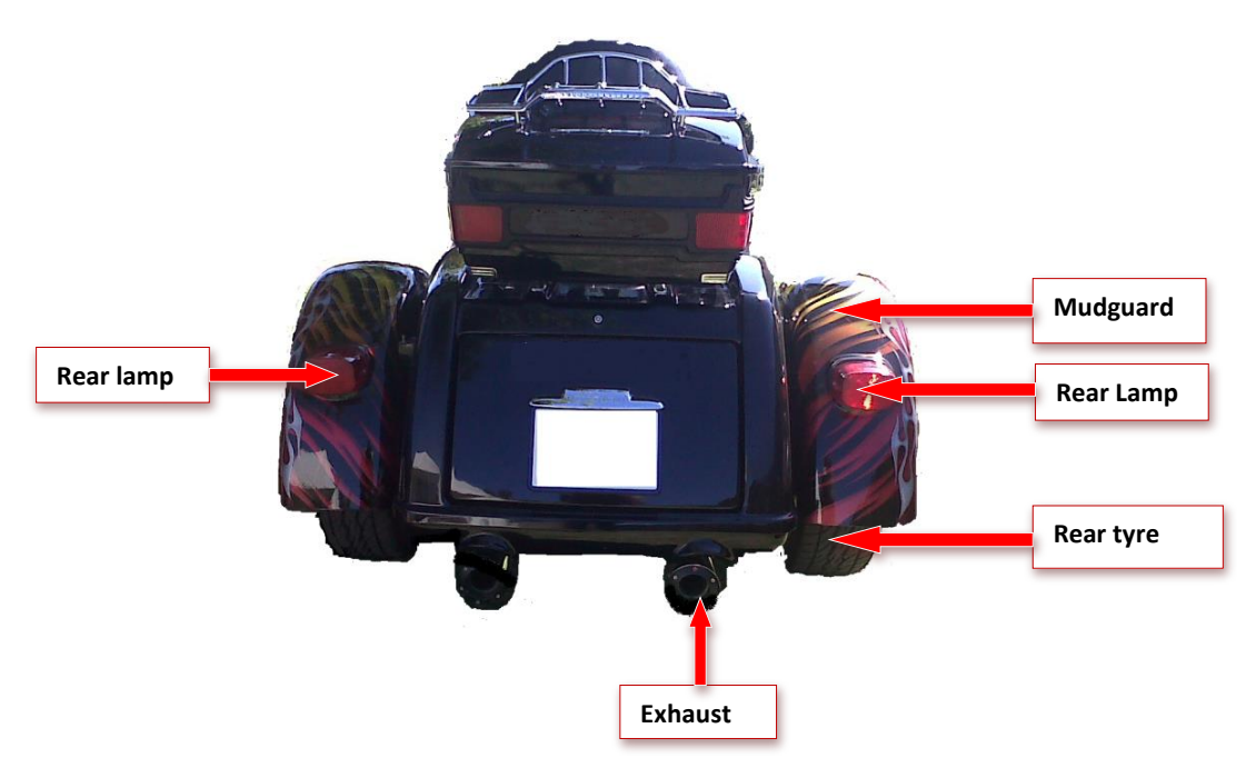 Recognise the main motorcycle components