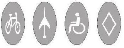Road marking symbols
