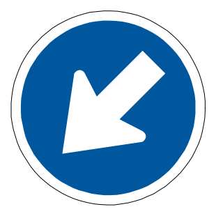 Use the left side and carriageway