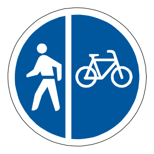 Cyclists and pedestrians only