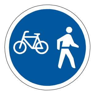 Cyclists and pedestrians only