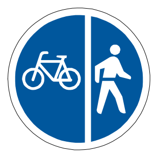 Cyclists and pedestrians only