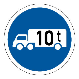 Goods vehicles exceeding an indicated GVM