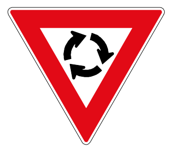 Traffic circles and controlling instructions