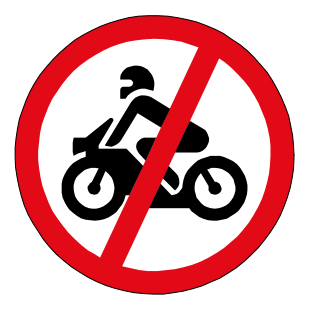 Motorcycles prohibited