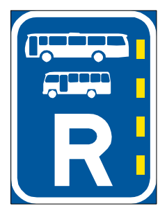 Bus and midibus lane reservation