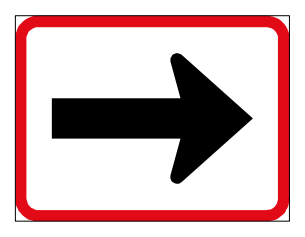 Reserved movement left by vehicle class • Reserved movement right by vehicle class • Reserved movement to left and right by vehicle class