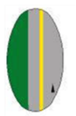 Left-edge and right-edge line marking