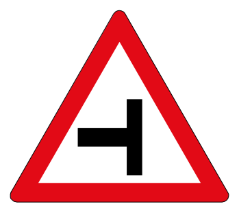 Side road junction from the left or Side road junction from the right