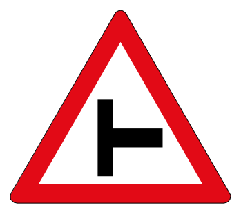Side road junction from the left or Side road junction from the right