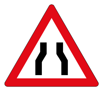 Bridges, tunnels and narrowing roadways